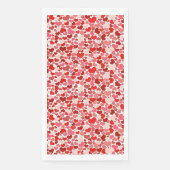 SERVIETTE EN PAPIER CONCEPTION DE COEURS DE PETITE TAILLE (Devant)