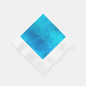 Serviette En Papier Conception de couleur unie bleue abstraite (Coin)