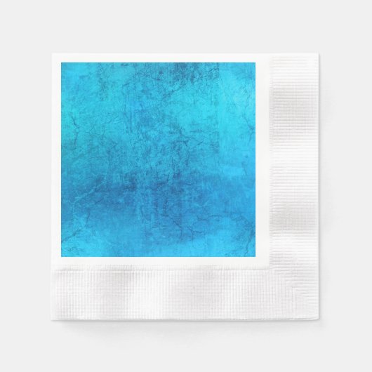Serviette En Papier Conception de couleur unie bleue abstraite (Devant)