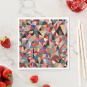 Serviette En Papier Conception de courtepointe folle (En situation)