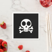 Serviette En Papier Conception de crâne de pirate (En situation)