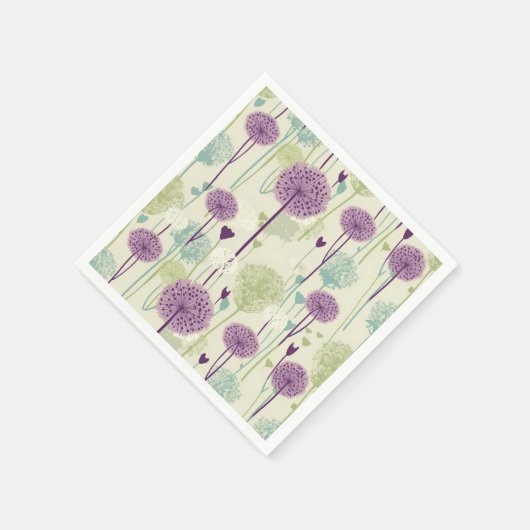 Serviette En Papier Conception de Dandelion été (Coin)