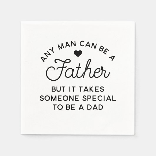 Serviette En Papier Conception de devis papa spécial (Devant)