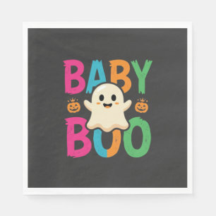 Serviette En Papier Conception de fantôme Halloween Baby Boo_1