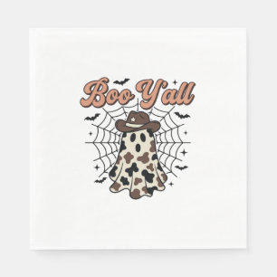 Serviette En Papier Conception de fantôme occidental Halloween Boo Yal