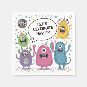 Serviette En Papier Conception de fête d'anniversaire pour enfants ave