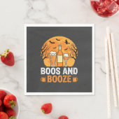 Serviette En Papier Conception de fête de boisson et de fantômes d'Hal (En situation)