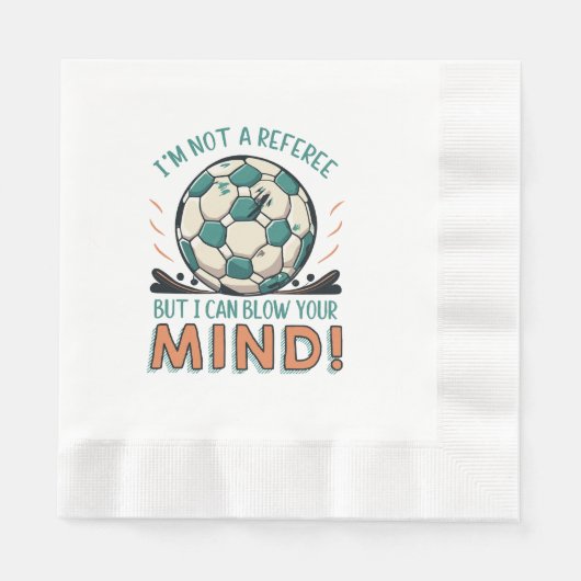 Serviette En Papier Conception de football drôle (Devant)