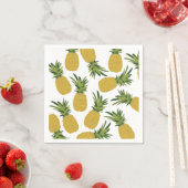 Serviette En Papier Conception de fruits tropicaux ananas (En situation)
