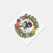 Serviette En Papier Conception de Garden Ninja - Graphisme de jardinag (Coin)