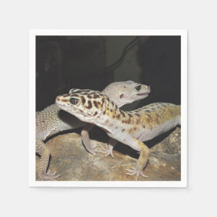 Serviette En Papier Conception de gecko de léopard pour tous !
