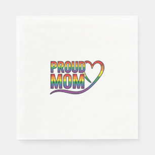 Serviette En Papier Conception de gravure vintage cœur arc-en-ciel de