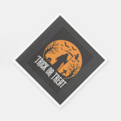 Serviette En Papier Conception de la Faucheuse pour Halloween Trick or (Coin)