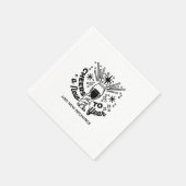 Serviette En Papier Conception de la fête du Nouvel An (Coin)