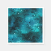 Serviette En Papier Conception de la série Galaxie sarcelle 7 (Devant)