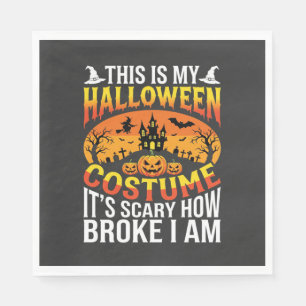 Serviette En Papier Conception de maison hantée de costume d'Halloween