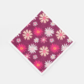 Serviette En Papier Conception de marguerite Magenta (Coin)