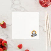 Serviette En Papier Conception de Mug de vacances avec Cosy Cat et Paw (En situation)