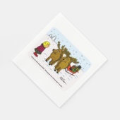 Serviette En Papier Conception de Noël 12 (Coin)