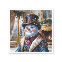 Conception de Noël de Snowman victorien