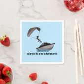 Serviette En Papier Conception de parasailing (En situation)