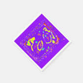 SERVIETTE EN PAPIER CONCEPTION DE PLAQUES D'ART POURPULAIRE AVEC DES F (Coin)