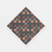 Serviette En Papier Conception de points de cercle géométrique de terr (Coin)