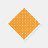 Serviette En Papier Conception de points Polka Orange (Coin)