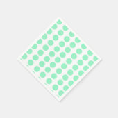 Serviette En Papier Conception de points verts pois (Coin)