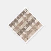 Serviette En Papier Conception de rayures de papillon de terre neutre (Coin)