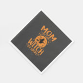 Serviette En Papier Conception de sorcière de maman Halloween (Coin)