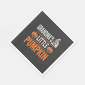 Serviette En Papier Conception de sorcière d'Halloween de petit citrou (Coin)
