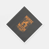 Serviette En Papier Conception de sorcière infirmière Halloween (Coin)