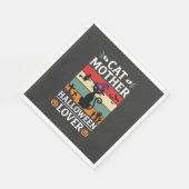 Serviette En Papier Conception de sorcière rétro amoureuse de la mère (Coin)