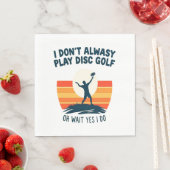 Serviette En Papier Conception de T-shirt Disk Golf Lover (En situation)