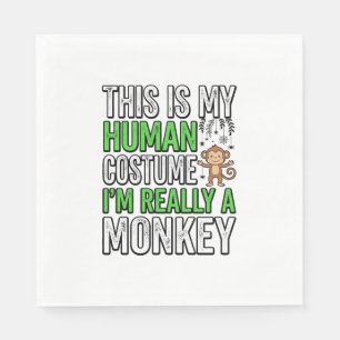 Serviette En Papier Conception de T-shirt Halloween Costume Humain Sin