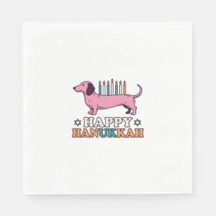 Serviette En Papier Conception de T-shirt pour chien avec Ménorah de D