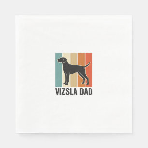 Serviette En Papier Conception de T-shirt pour papa Vizsla vintage ama