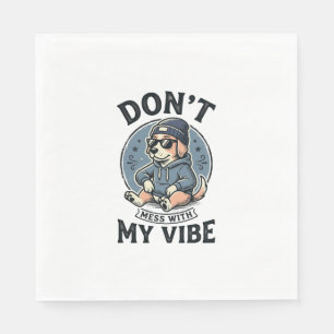 Serviette En Papier Conception de T-Shirt Vectoriel Vintage de Vibe de