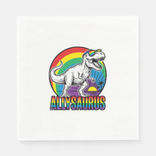 Serviette En Papier Conception de T-Shirt Vintage Allysaurus Dinosaure