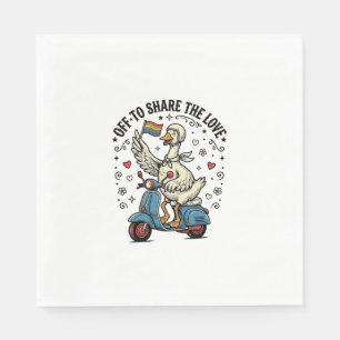 Serviette En Papier Conception de t-shirt vintage d'amour de scooter d