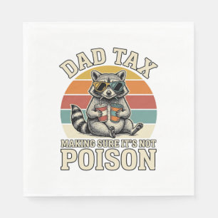 Serviette En Papier Conception de T-Shirt Vintage Raton Laveur Taxe Pa