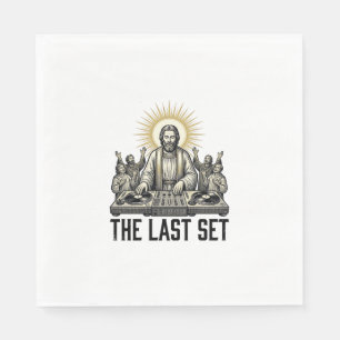 Serviette En Papier Conception de t-shirt vintage religieux DJ The Las