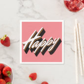 Serviette En Papier Conception de texte agréable (En situation)