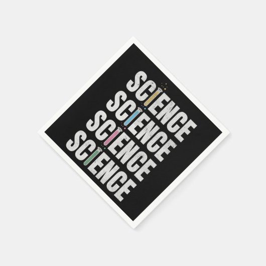 Serviette En Papier Conception de texte scientifique (Coin)