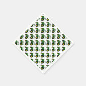 Serviette En Papier Conception de tracteur vert (Coin)