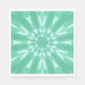 Serviette En Papier Conception de Tulle Faux Vert Mint (Devant)