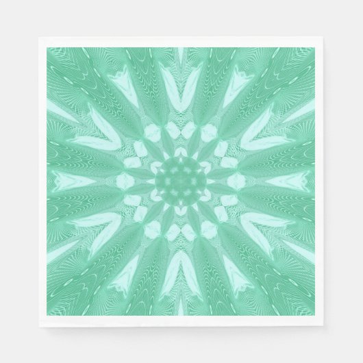 Serviette En Papier Conception de Tulle Faux Vert Mint (Devant)