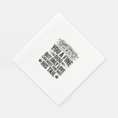 Serviette En Papier Conception de typographie de citation d'amant de c (Coin)