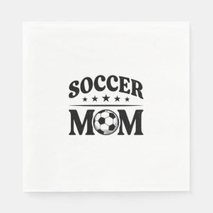 Serviette En Papier Conception de vecteur de chemise de maman de footb
